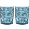 Ethno tumblerglass 30,4 cl, vintage blue, 2 stk