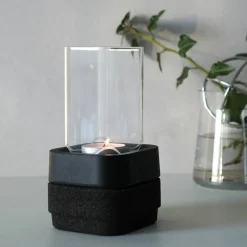 Ettan glasshette, gaveeske, svart
