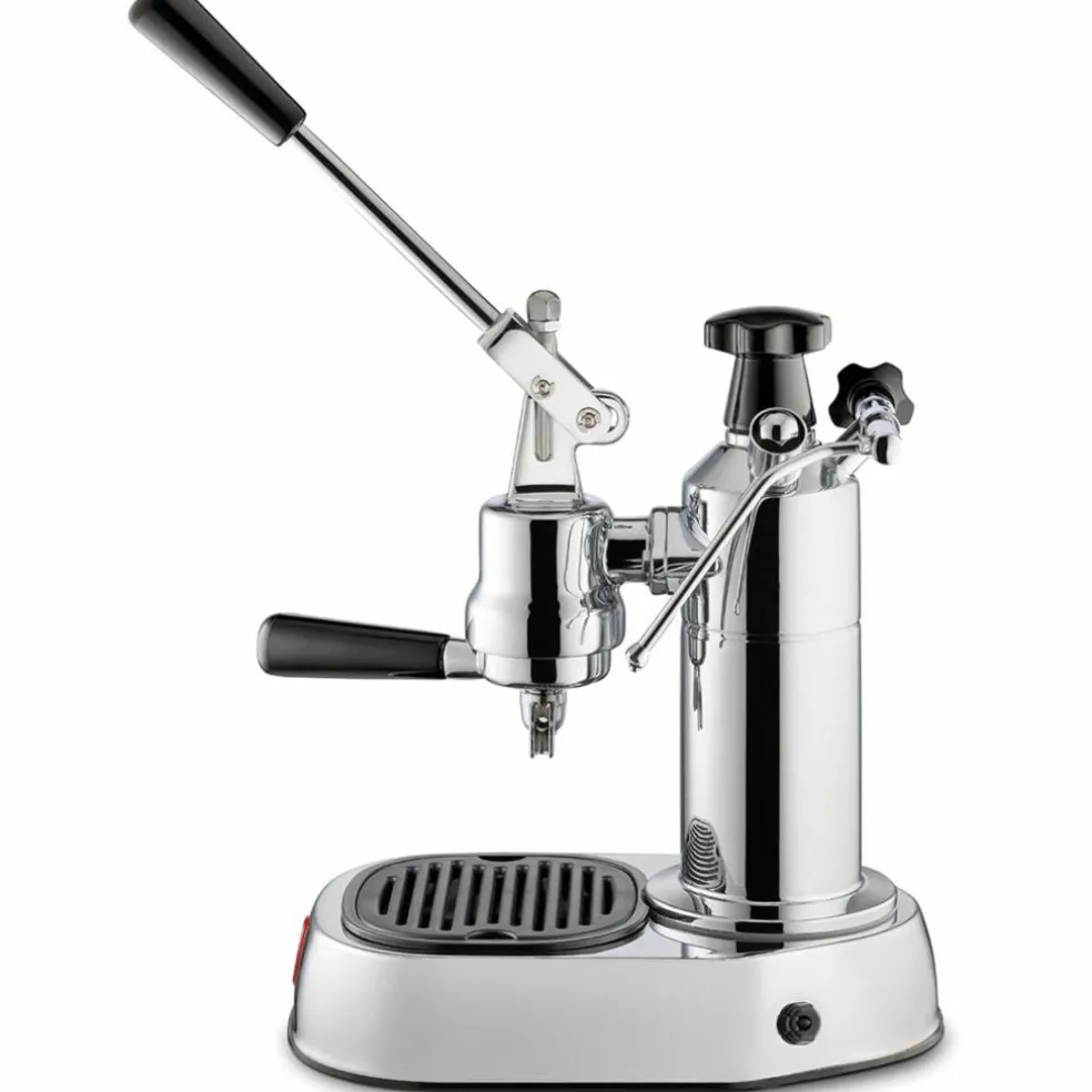 Europiccola Lusso Espressomaskin, 0,8 liter, Rustfritt stål med svart håndtak LPLELQ01EU