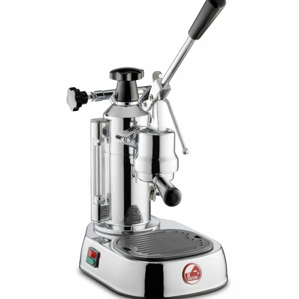 Europiccola Lusso Espressomaskin, 0,8 liter, Rustfritt stål med svart håndtak LPLELQ01EU