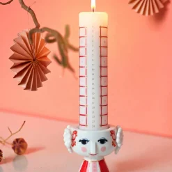 Eva kalenderlys 2026 5 cm, rød