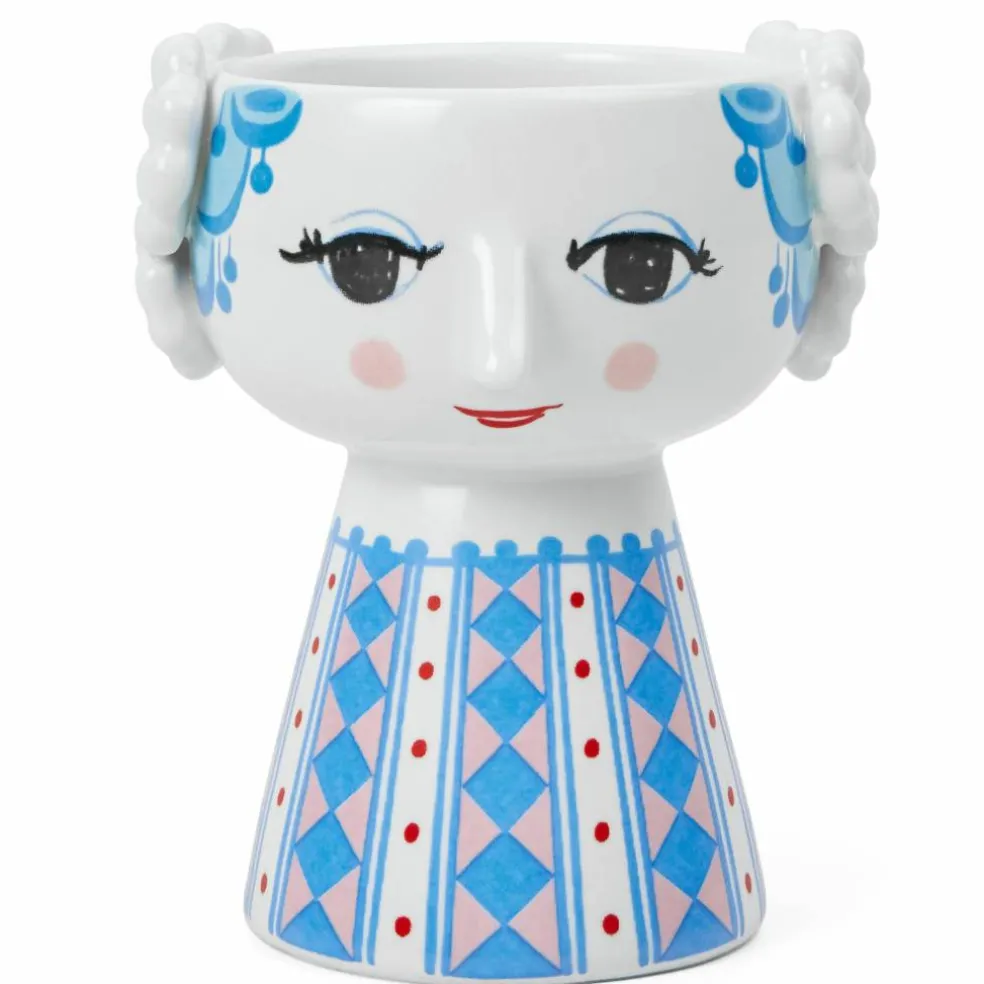 Eva lysestake 9.5 cm, blå