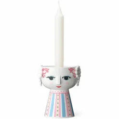 Eva lysestake 9,5 cm, pink