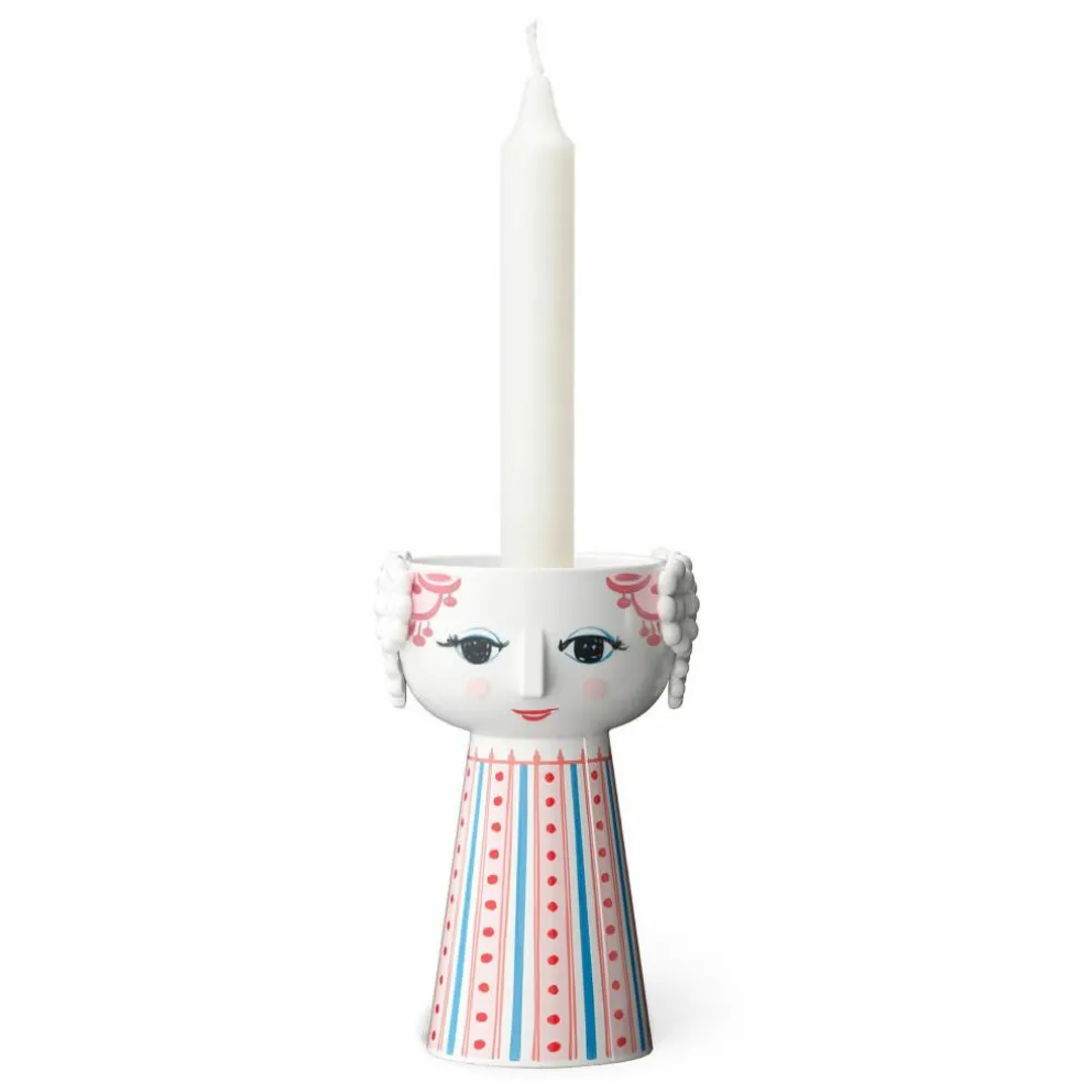 Eva lysestake 14 cm, rød