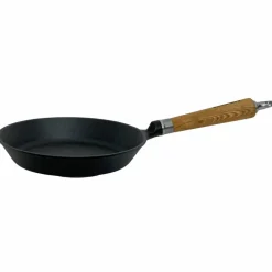 Exclusive Line støpejernspanne med utbrettet kant, 24 cm — eik