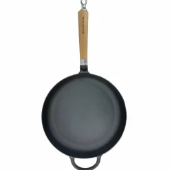 Exclusive Line støpejernspanne med utbrettet kant, 24 cm — eik