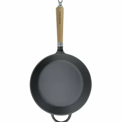 Exclusive Line støpejernspanne med rund kant, 20 cm — eik