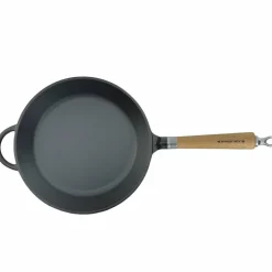 Exclusive Line støpejernspanne med rund kant, 20 cm — eik