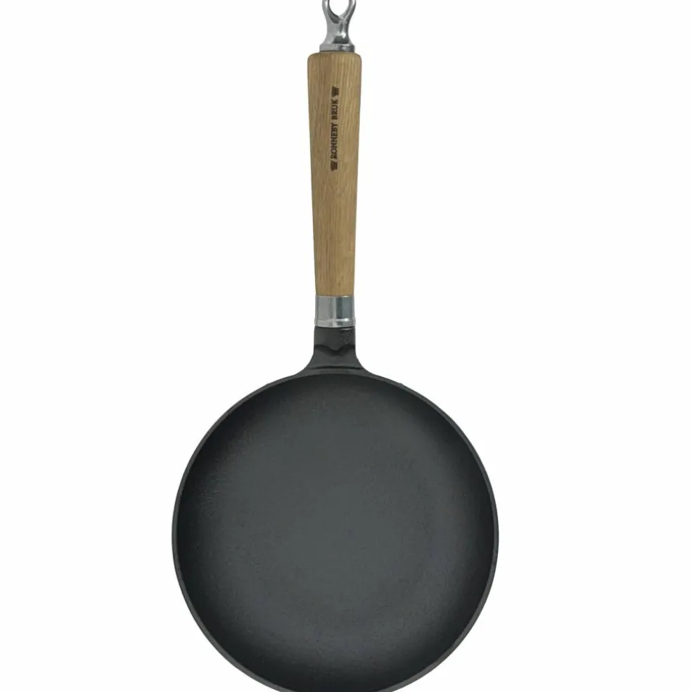 Exclusive Line støpejernspanne med rund kant 28 cm, eik