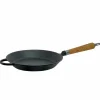Exclusive Line støpejernsstekepanne 18 cm, oppbøyd kant, eik