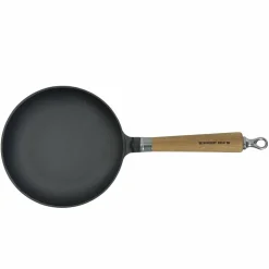 Exclusive Line støpejernstekepanne 24 cm, avrundet kant, eik