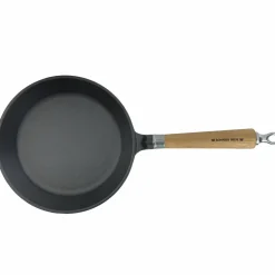Exclusive Line støpejernstekepanne 24 cm, avrundet kant, eik