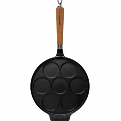 Exclusive Line takke i støpejern, 25 cm, eik