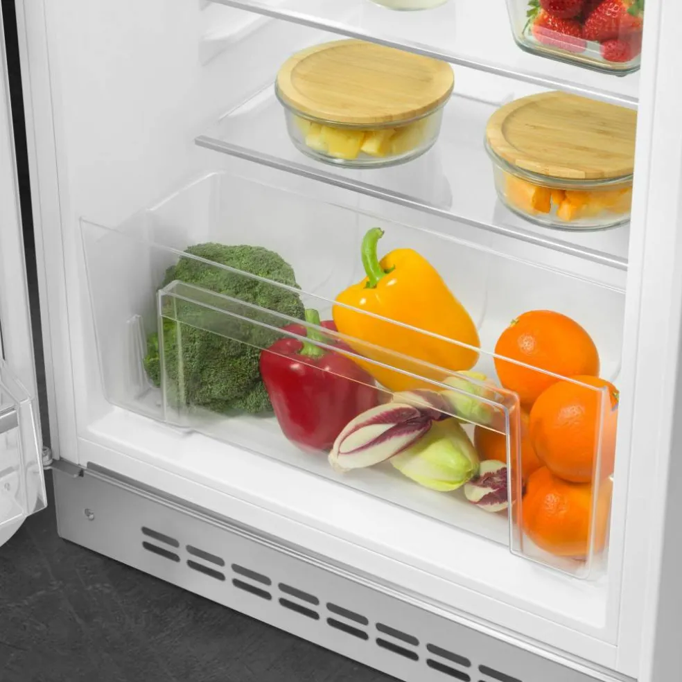 FAB10LBL6 kjøleskap med fryserom, creme