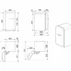 FAB5LSV6 Minibar 73cm Venstrehengt Sølv