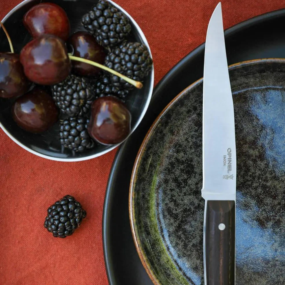 Facette bordkniv 4-pakning, mørk ask