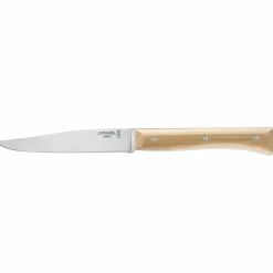 Facette bordkniv 4-pakning, oliventre