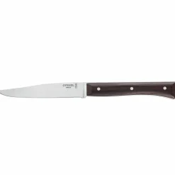 Facette bordkniv 4-pakning, oliventre