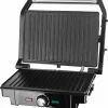 Falster bord-/paninigrill, svart/rustfritt stål