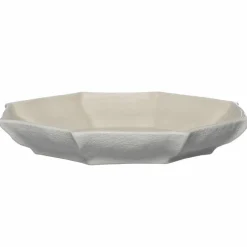 Fat 27 cm, naturhvit