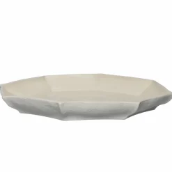 Fat 27 cm, naturhvit