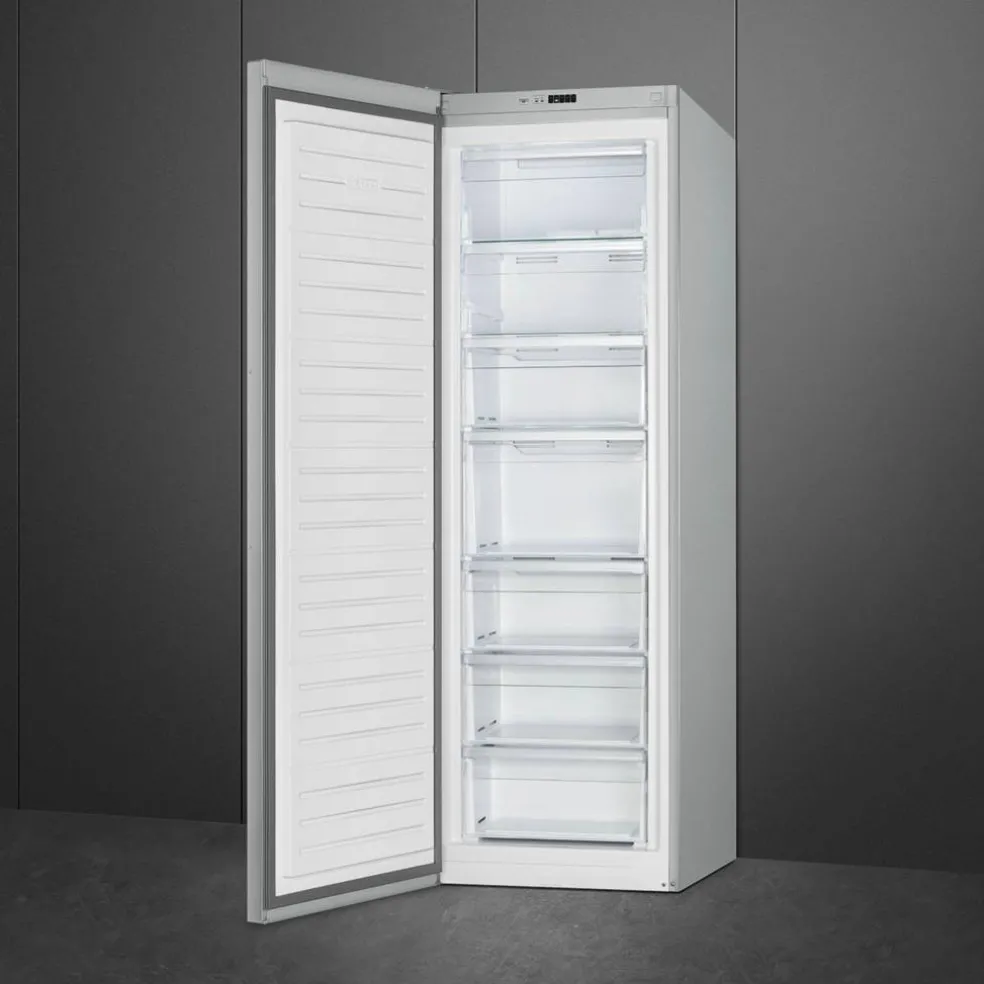 FF18EN2HX fryser, 186 cm, rustfritt stål