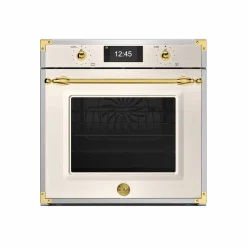 FHER6117CTAG3 Heritage dampovn med pyrolyse 80 liter, elfenbenshvit/gull