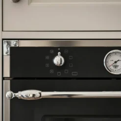 F609HEREKT Heritage innebygget ovn 60 cm, Elfenbenshvit/Krom