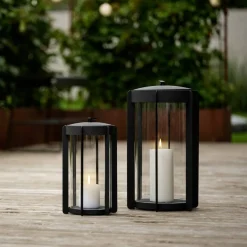 Firefly lanterne 25 cm, svart