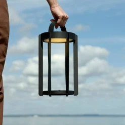 Firefly LED-lanterne, svart aluminium