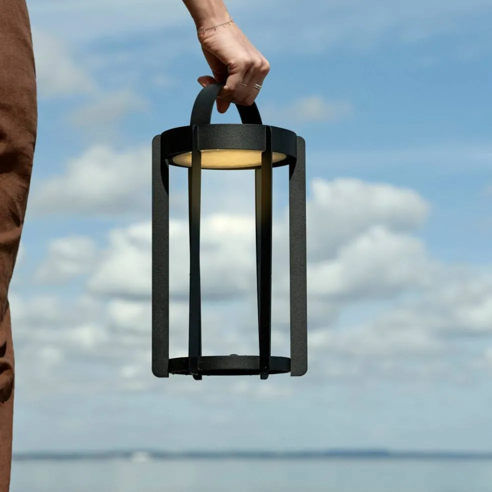 Firefly LED-lanterne, svart aluminium