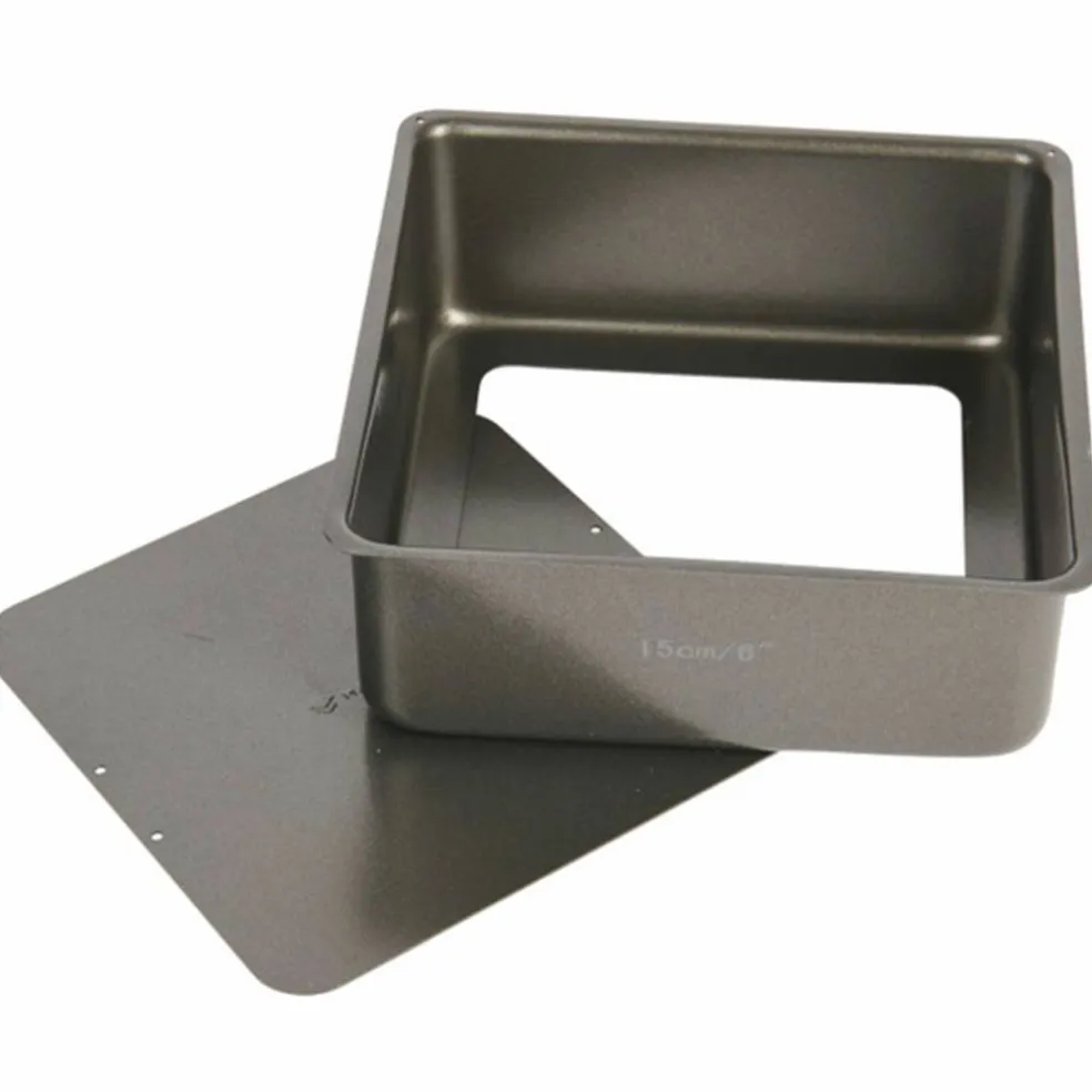 Firkantet Bakeform Avtagbar Bunn Non-stick 25 cm