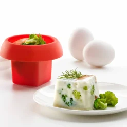 Firkantet eggeposjerer, rød