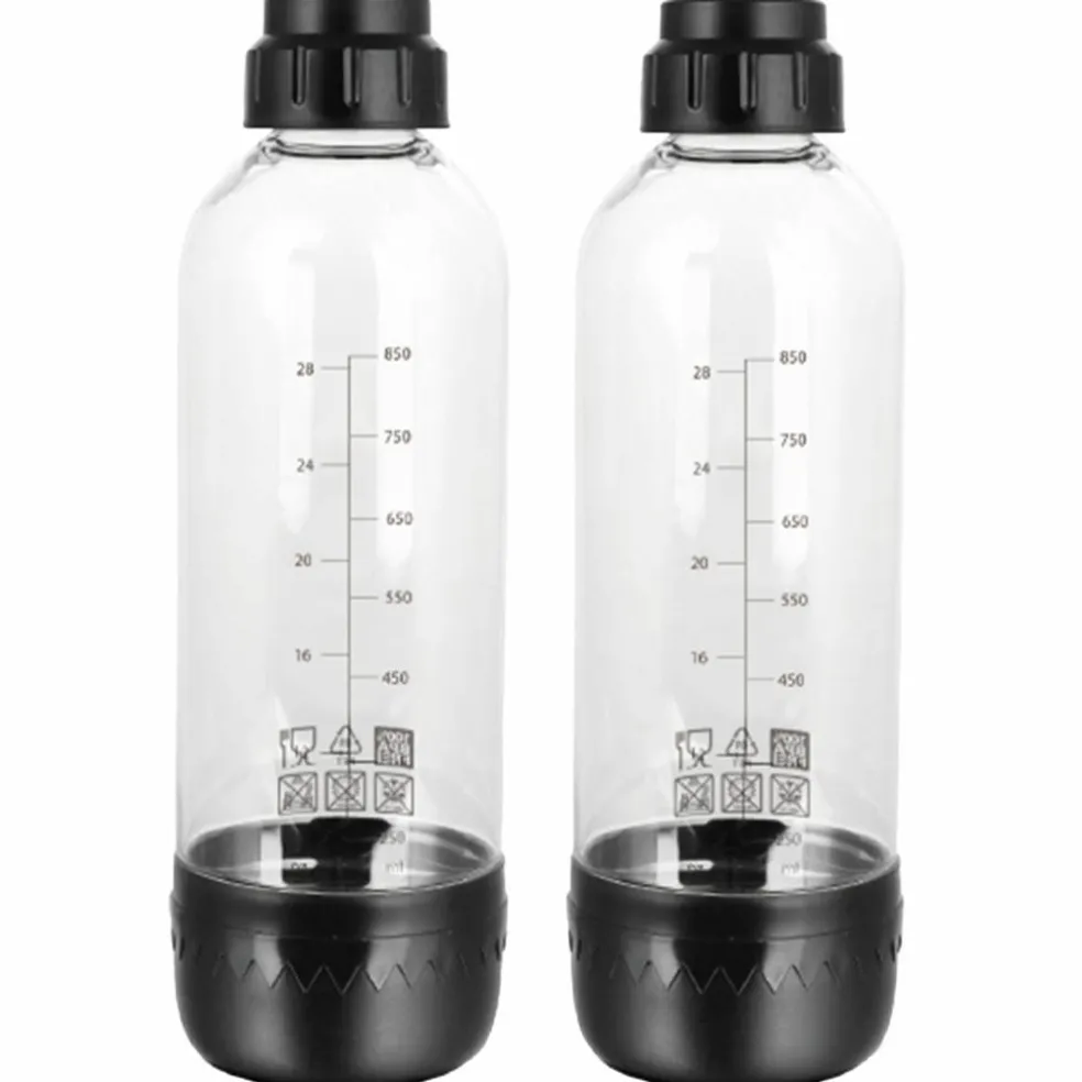 Flasker til kullsyremaskin 1 liter, 2 stk.