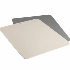 Fleksibelt skjærebrett bioplast, 2 stk, beige/grå