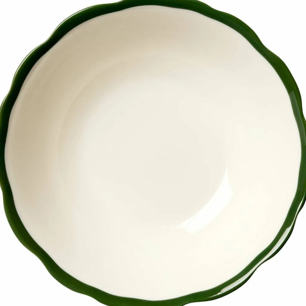 Fleur skål 15 cm, mørkegrønn