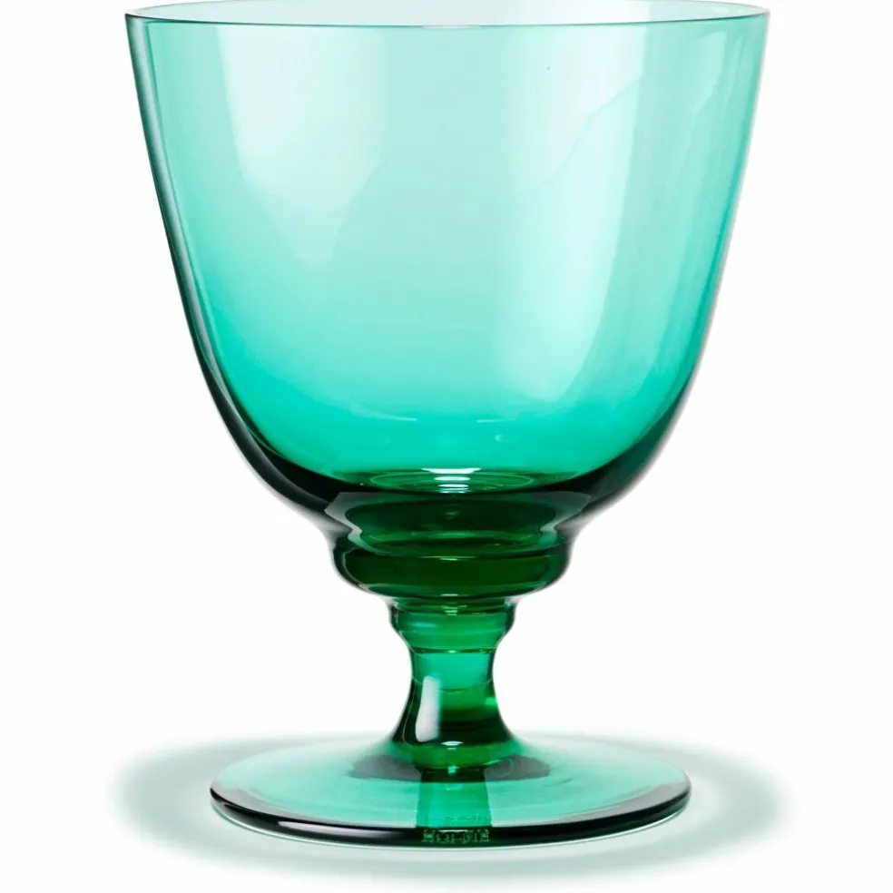 Flow vannglass med stett 35 cl, emerald green