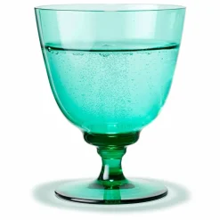 Flow vannglass med stett 35 cl, emerald green