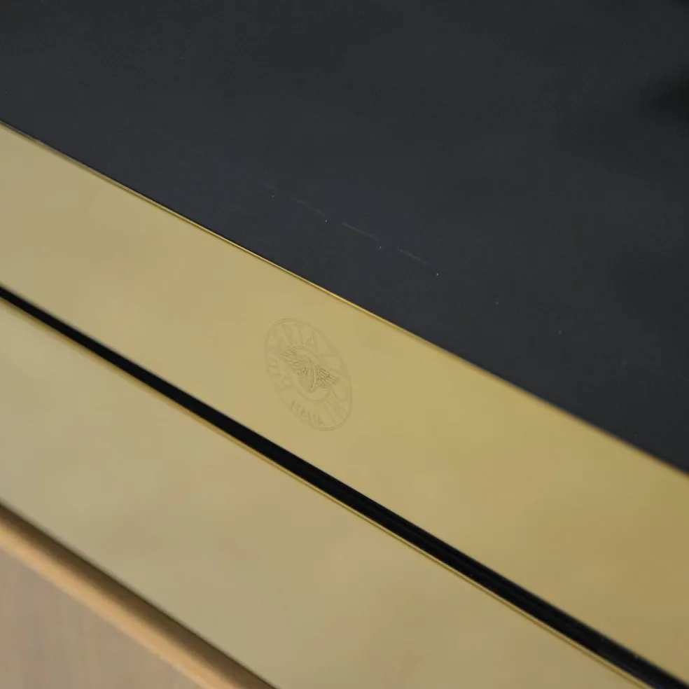 FMOD4077MTB3 Modern kombiovn med mikrofunksjon, svart glass