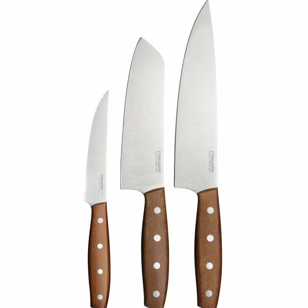 Folken knivsett 3 deler, tre