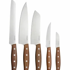 Folken knivsett 5 deler, tre