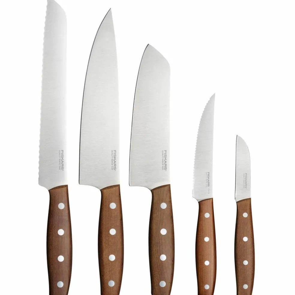 Folken knivsett 5 deler, tre