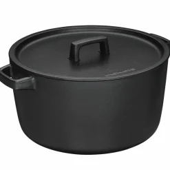Folken støpejernskjele med lokk 4 liter