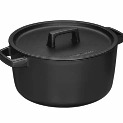Folken støpejernskjele med lokk 4 liter