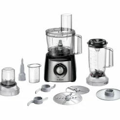 Foodprosessor Rustfri/Svart