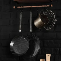 Forge stekepanne/grillpanne 28 cm, karbonstål