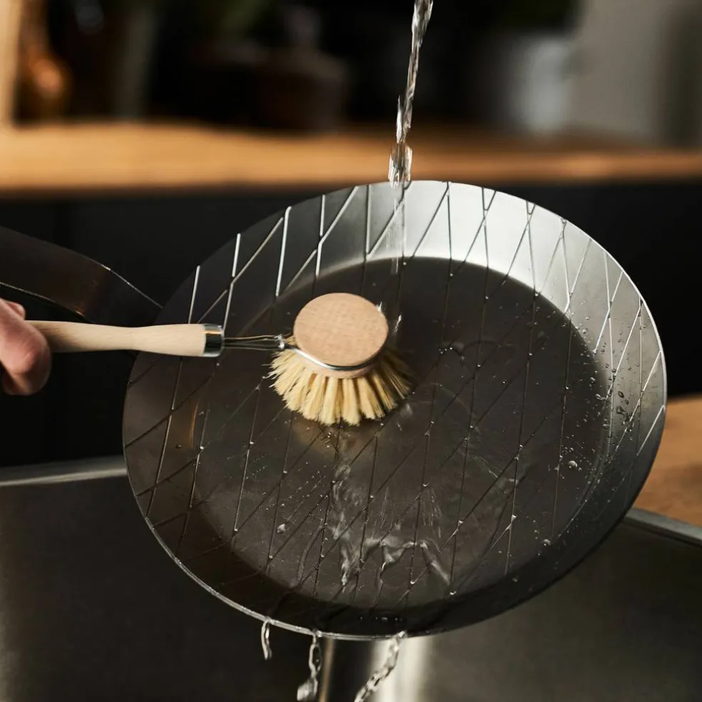 Forge stekepanne/grillpanne 24 cm, karbonstål