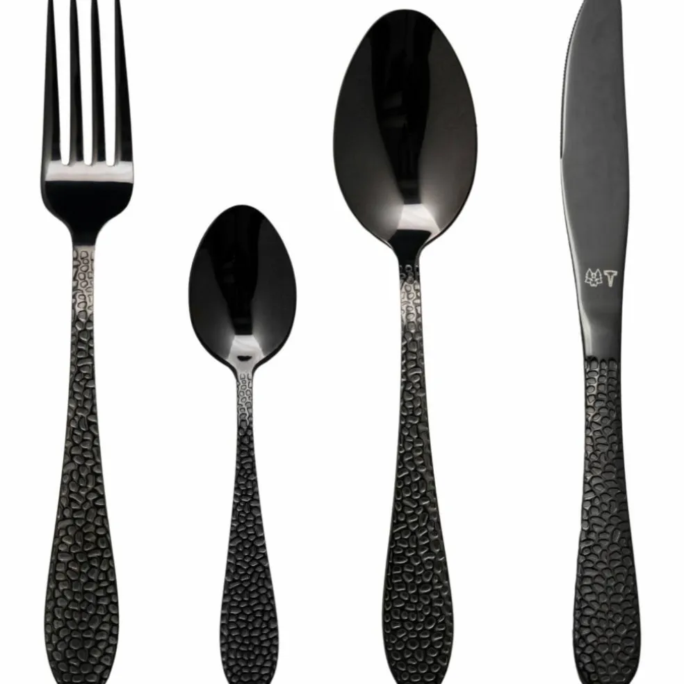 FROST bestikksett 16 deler, onyx/svart