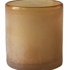 Frost telysholder, amber, medium