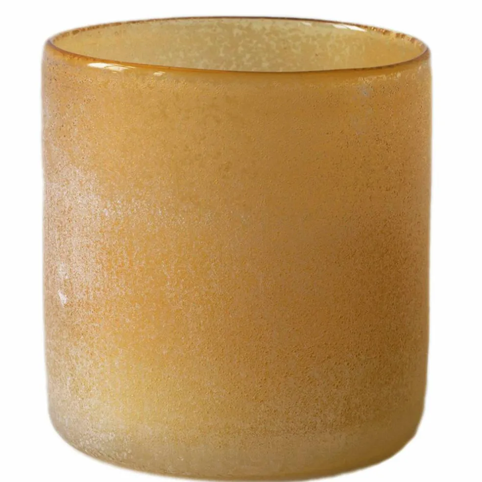 Frost telysholder, amber, small